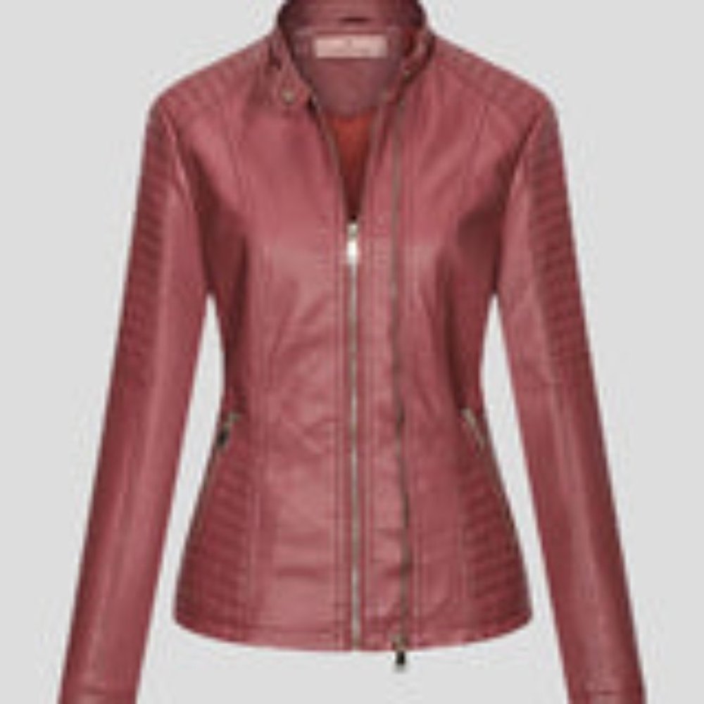 Rose Leather Jacket